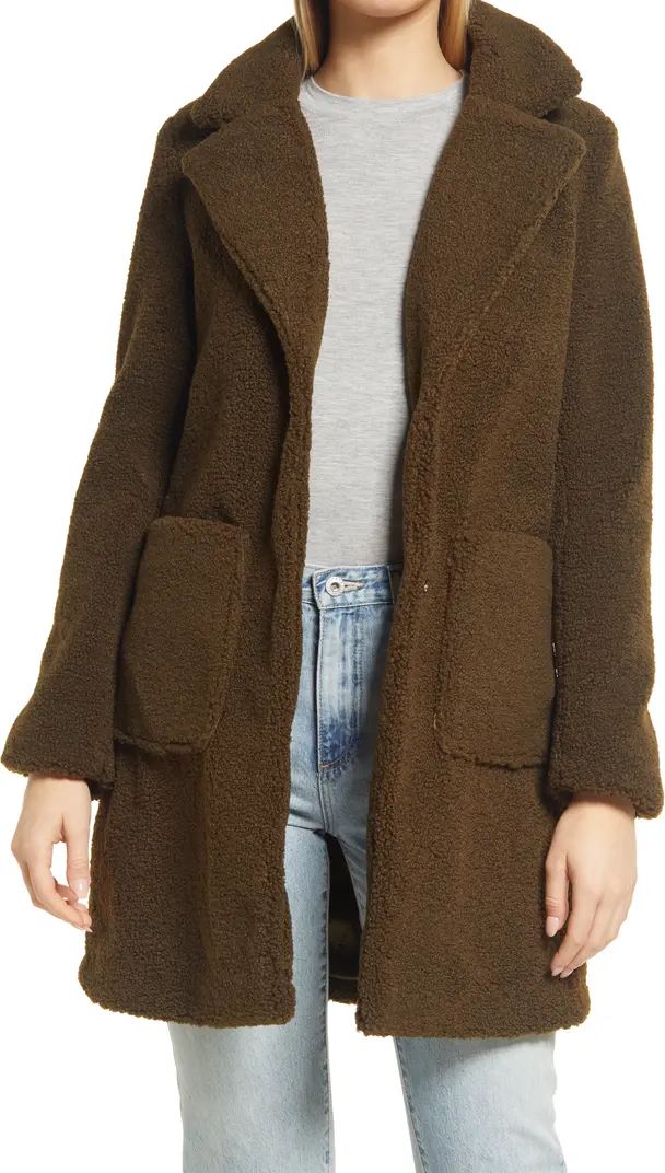 French Connection Faux Fur Teddy Coat | Nordstrom | Nordstrom