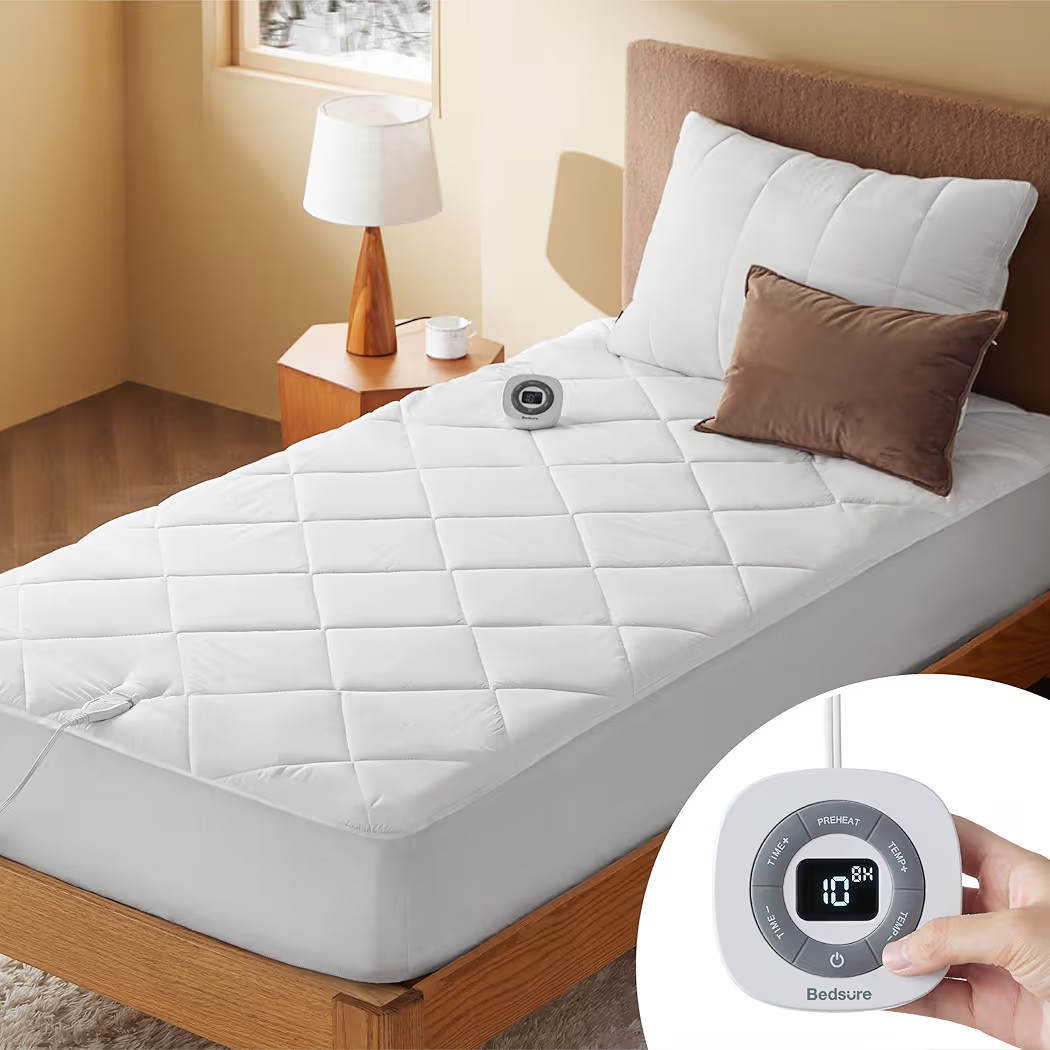 Bedsure Heated Mattress Pad Twin - Bed Warmer with Memory & Preheat Functions, 12-Hour Auto Off &... | Amazon (US)