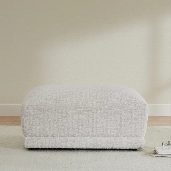 Jacoya Boucle Upholstered Ottoman | Wayfair North America