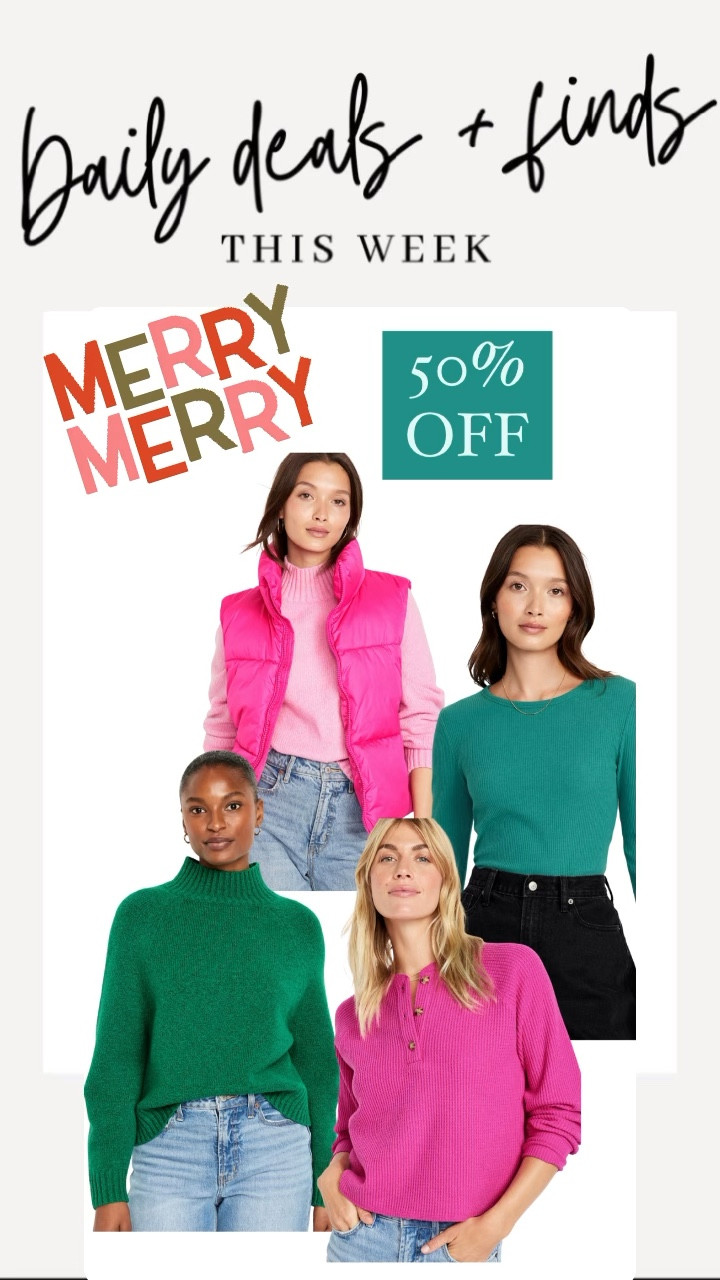 Don’t miss the Old Navy 50% off sale today! So many cute finds for the whole family. 

#LTKHoliday #LTKHolidaySale #LTKsalealert