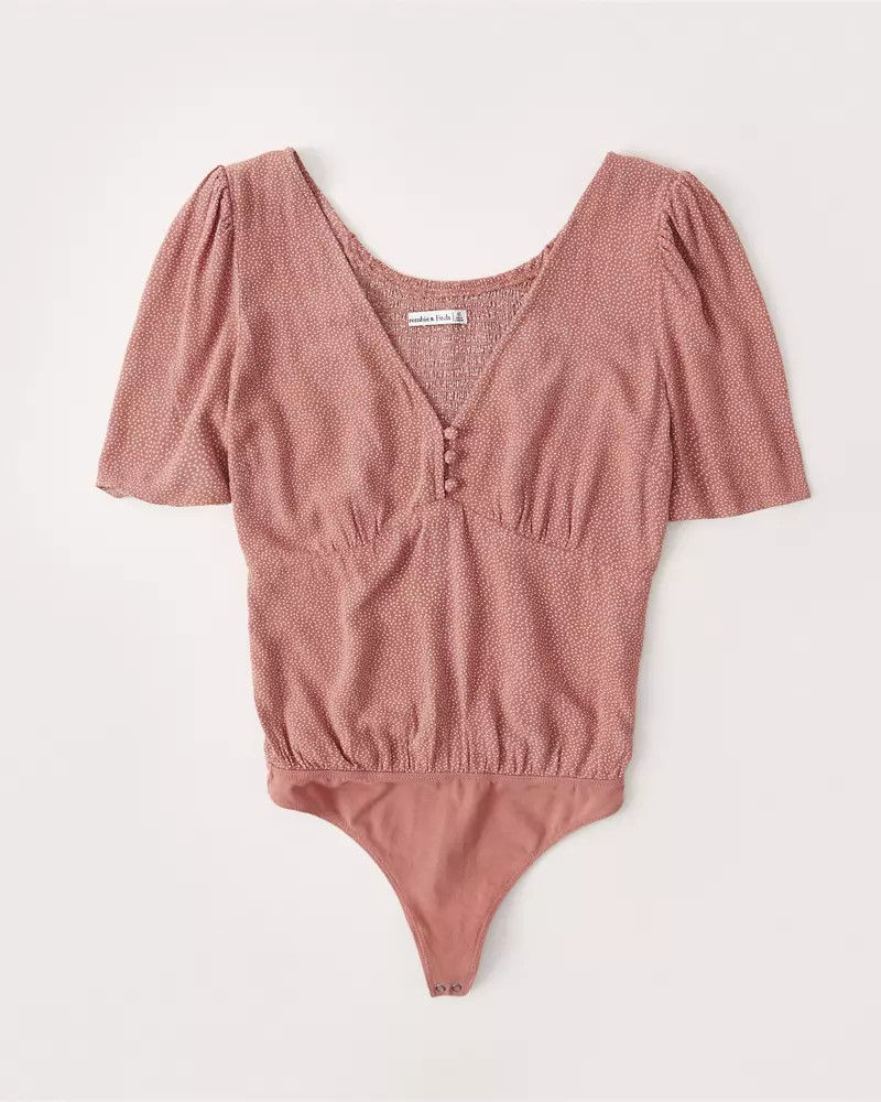 Puff-Sleeve Bodysuit | Abercrombie & Fitch (US)