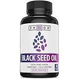 ZHOU Black Seed Oil | 100% Virgin, Cold Pressed Source of Omega 3 6 9 | Super antioxidant for Immune | Amazon (US)