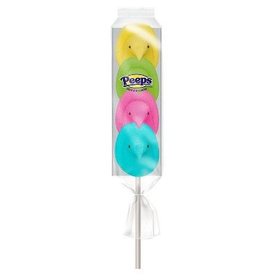 Peeps Easter Rainbow Marshmallow Chick Pop - 1.38oz | Target