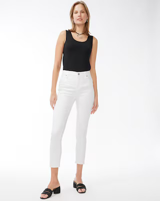 No-Stain White Girlfriend Ankle Jeans | Chico's
