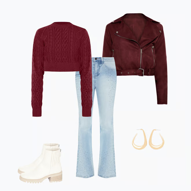 Rhinestone High-Rise Flare Jeans | Forever 21