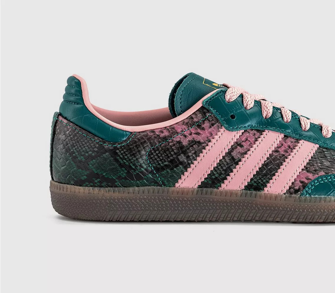 Snake Rich Green Wonder Mauve Gold Metallic | Office Shoes (UK)