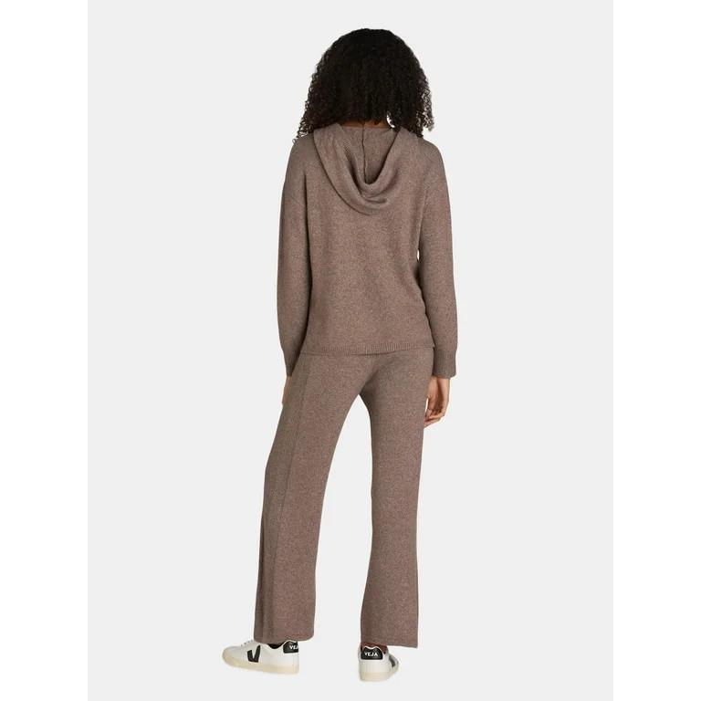 Time and Tru Women's and Women's Plus Sweater Hoodie and Pants Set, 2-Piece, Sizes XS-4X | Walmart (US)
