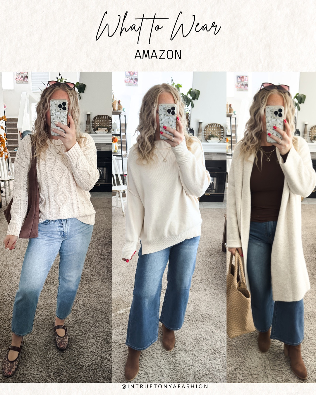 What to wear this winter — everything fits tts




Cozy winter sweaters
Dark wash jeans
Petite jeans 

Winter outfit
Winter fashion
Amazon winter outfits
Trending winter fashion 
 casual winter outfits | winter fashion | size 4-6 | cold weather outfits | winter outfit ideas | layering outfit for the cold| winter fashion 2025 | outfit inspo | outfit ideas | winter outfits amazon  | casual outfit Ideas  | Outfits | Amazon Casual Outfit | Cute casual outfits | Preppy Outfit 

#LTKootd #LTKPetite #LTKSaleAlert