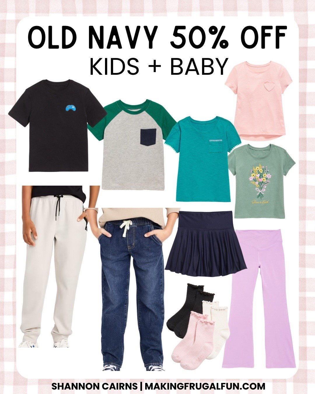 50% off kids and baby at Old Navy!

Perfect time to stock up for back to school! Tees as low as 5 bucks!

#backtoschool #oldnavy

#LTKKids #LTKSaleAlert #LTKBaby