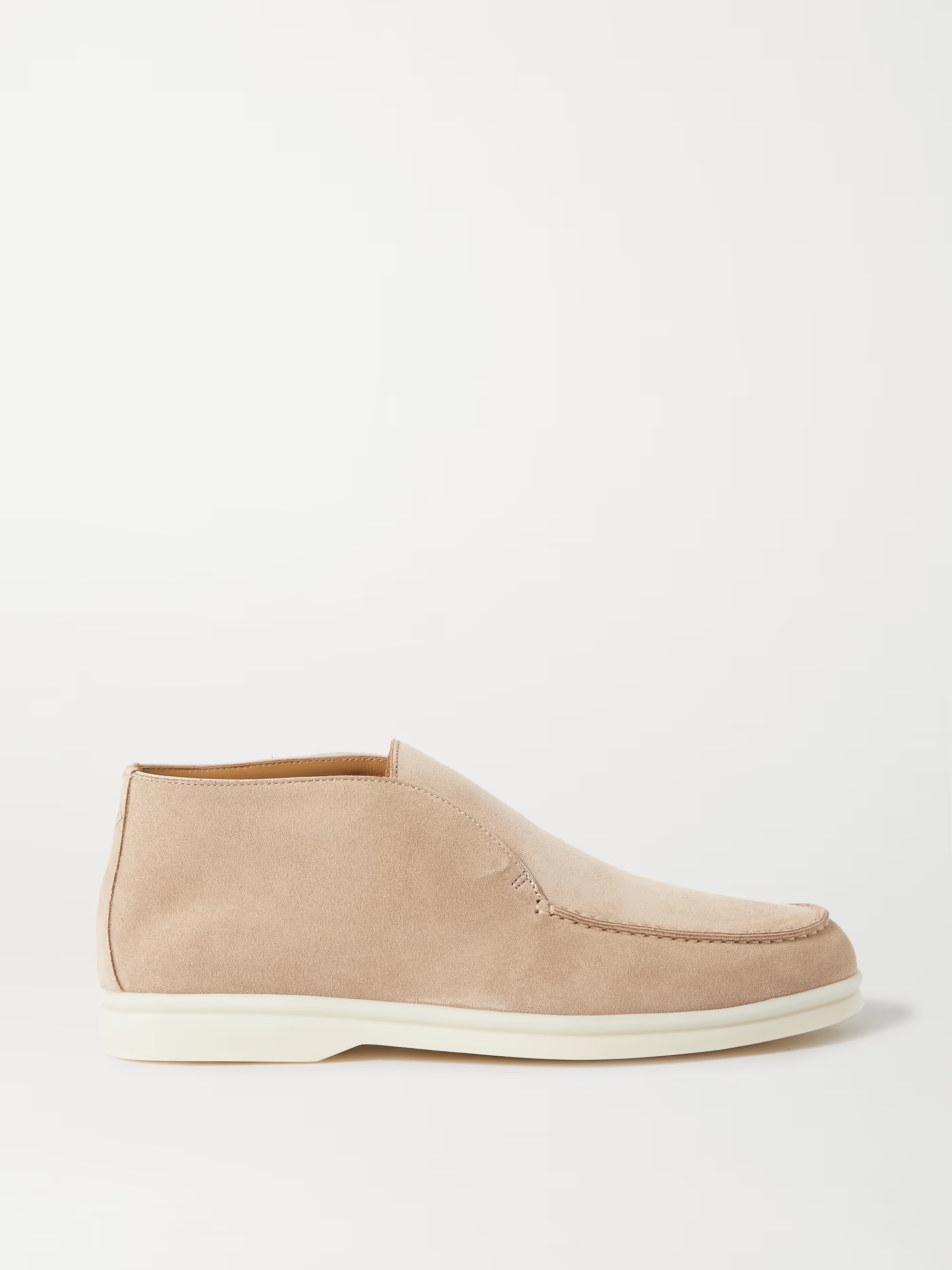 Beige Open Walk suede loafers | LORO PIANA | NET-A-PORTER | NET-A-PORTER (UK & EU)