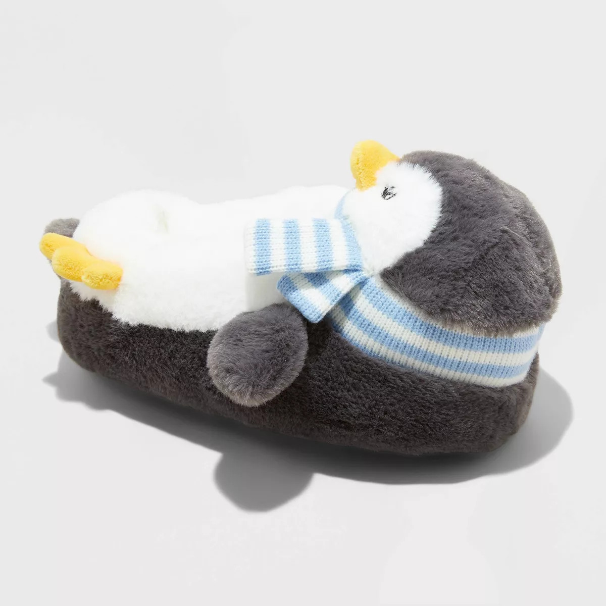 Kid's Holiday Penguin Character Slippers - Wondershop™ Gray | Target
