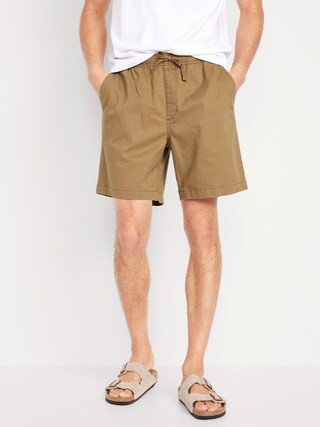 Pull-On Twill Jogger Shorts -- 7-inch inseam | Old Navy (US)