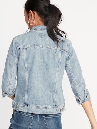 Distressed Denim Jacket for Women | Old Navy US
