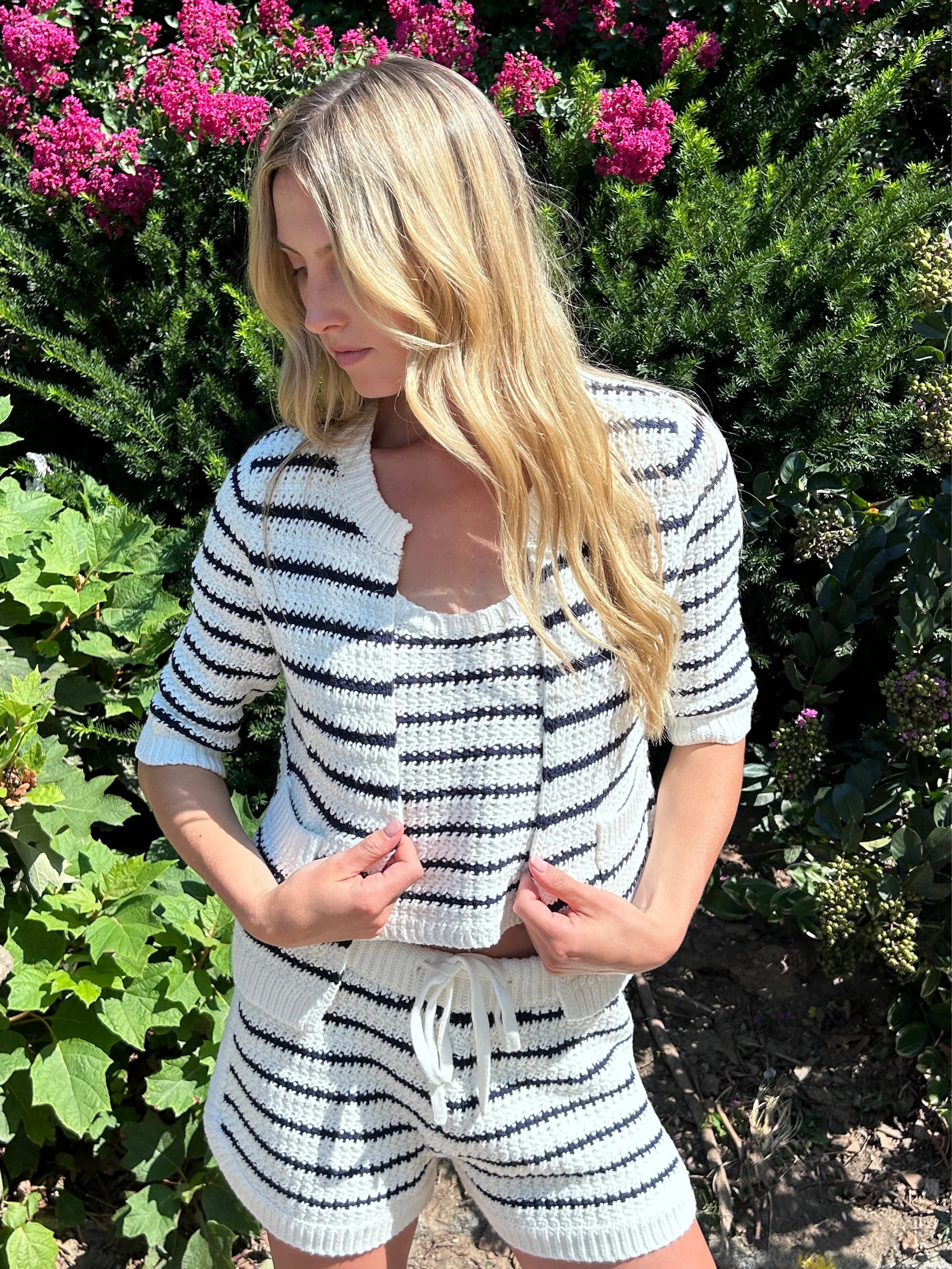 Marina Knit Striped Cardigan | Jocelyn