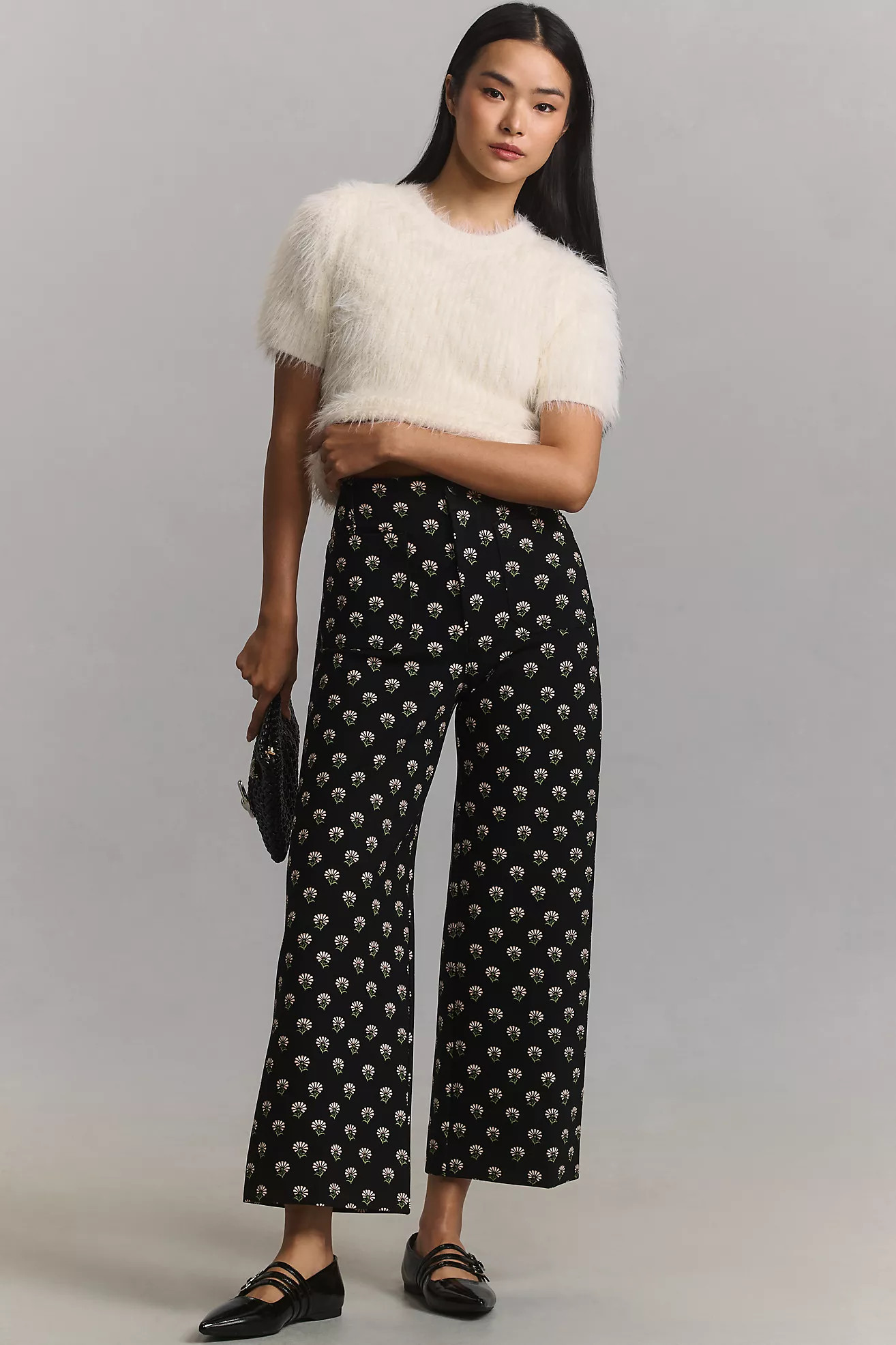 The Colette Cropped Wide-Leg Ponte Pants by Maeve | Anthropologie (US)