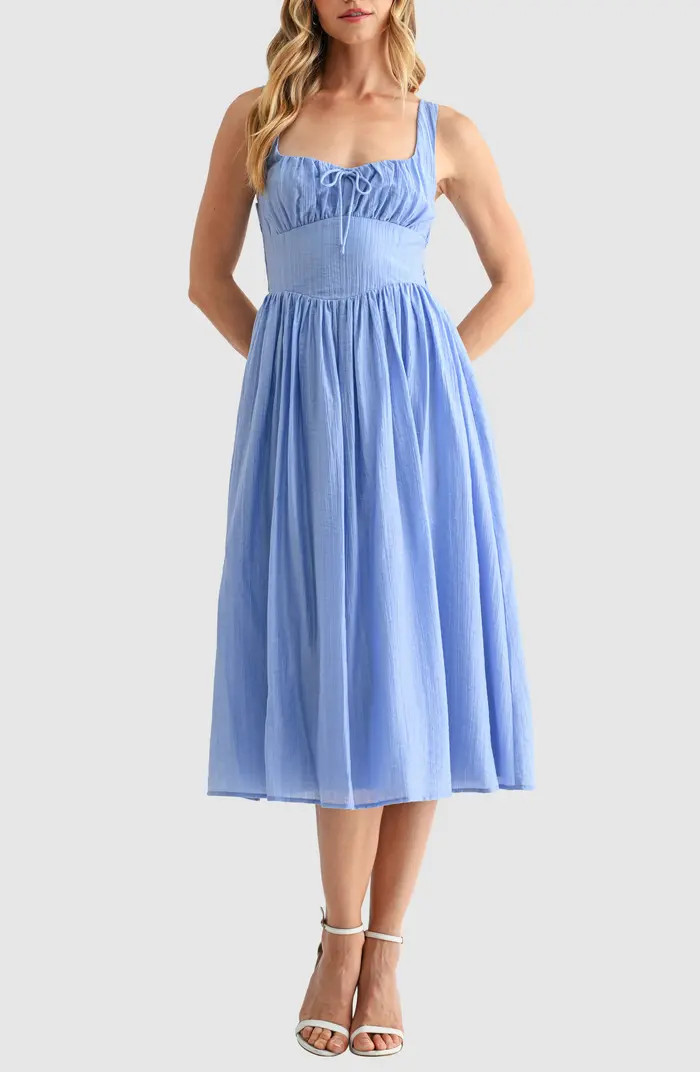 Set-In Waist Midi Dress | Nordstrom