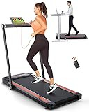 THERUN 2.5HP Treadmill, 2 in 1 Under Desk Walking Pad Treadmill, Electric Compact Space Folding T... | Amazon (US)