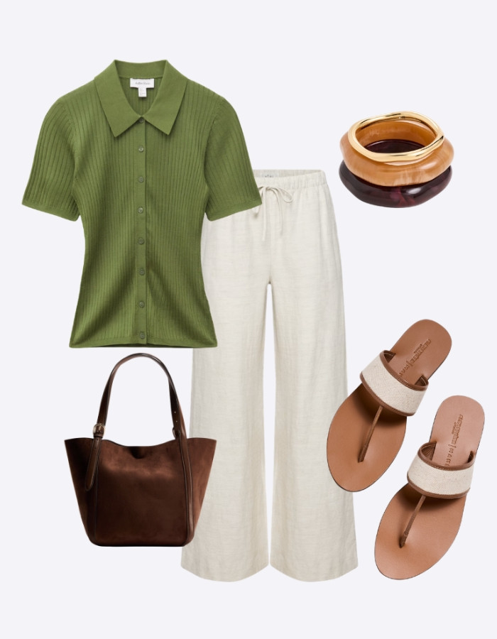 Linen Pants + Canvas T-Strap Sandals // spring outfit // spring outfit idea // elevated casual outfits // casual classy outfits // spring style inspo

#LTKootd