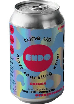 Tune UP THC 4mg Cherry Sparkling Water | THC Beverages by Endo | 12oz | USA | Total Wine