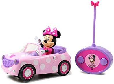 Disney Junior Minnie Mouse Roadster RC Car with Polka Dots, 27 MHz, Pink with White Polka Dots, S... | Amazon (US)