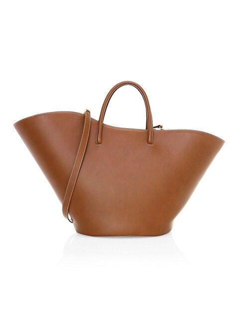 Large Tulip Leather Tote | Saks Fifth Avenue