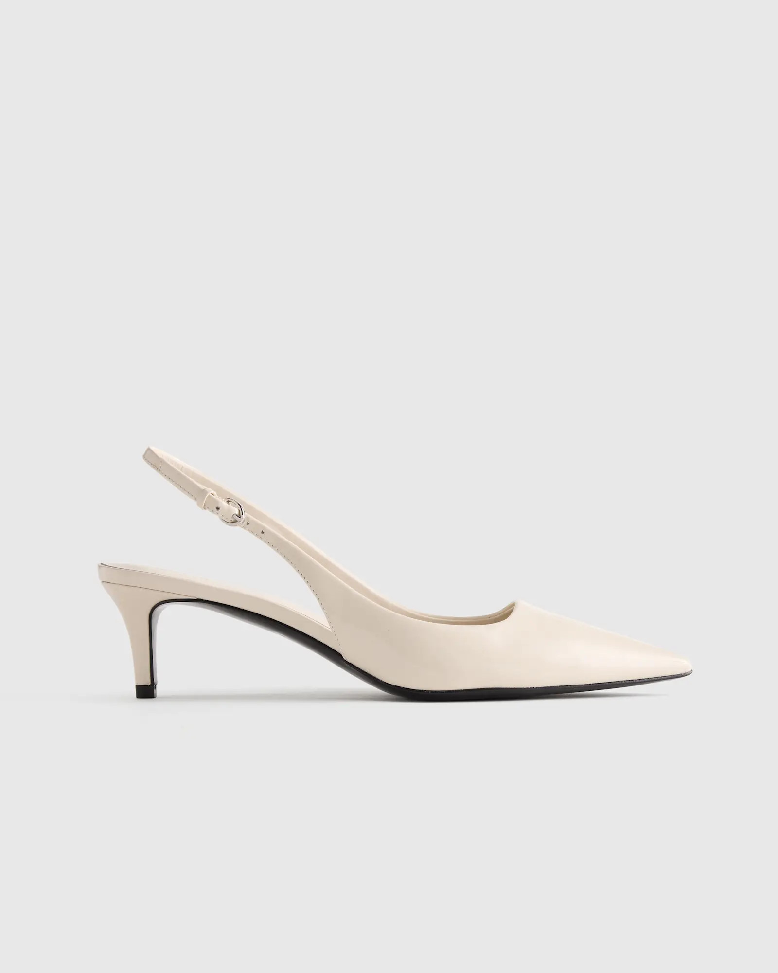 Italian Leather 55mm Slingback Pump | Quince