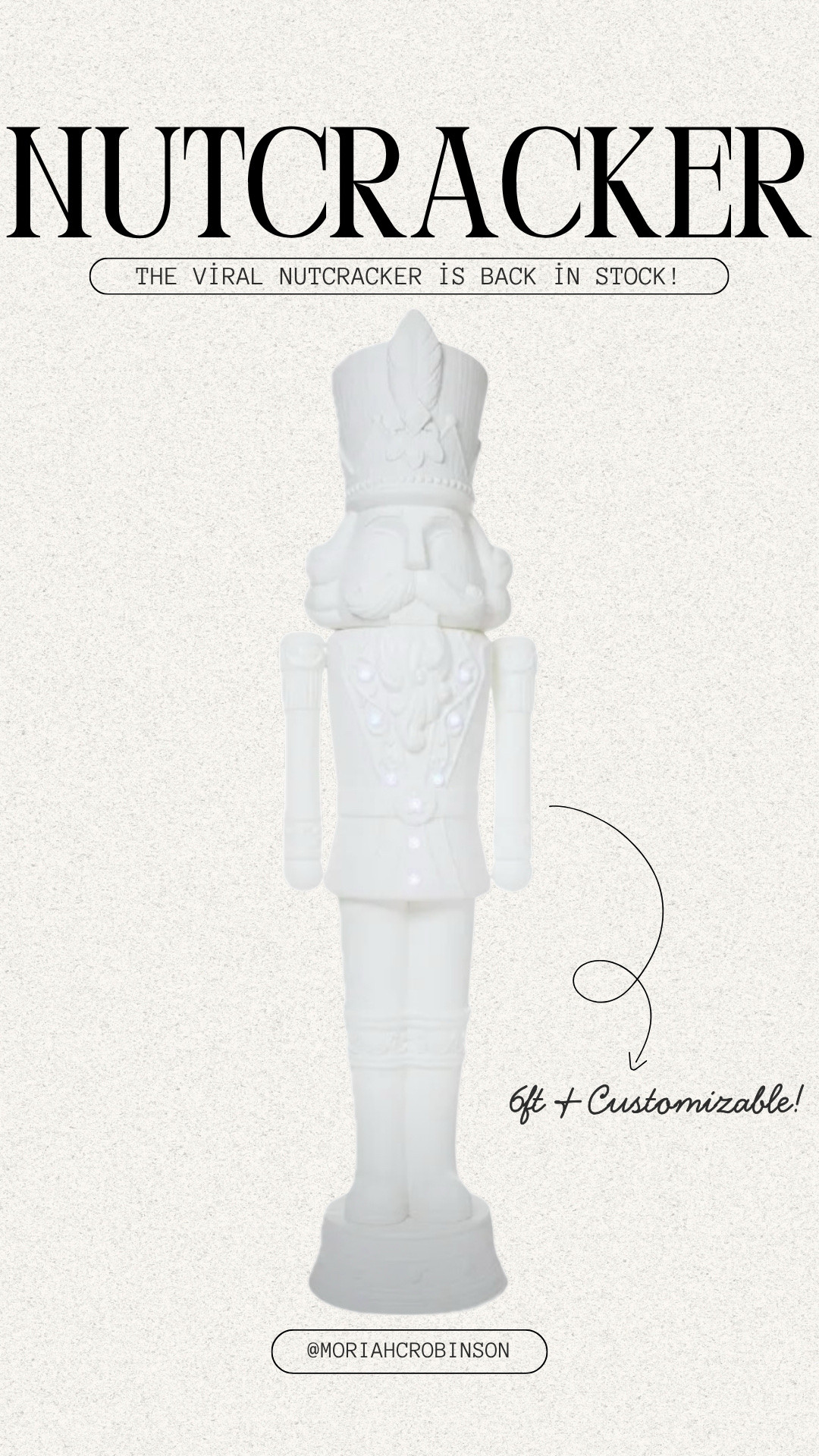 The viral 6ft DIY nutcracker is back in stock!!!!😍 I loved doing this last year!!!

Christmas, Walmart decor, holidayy

#LTKHome #LTKFindsUnder100 #LTKHoliday