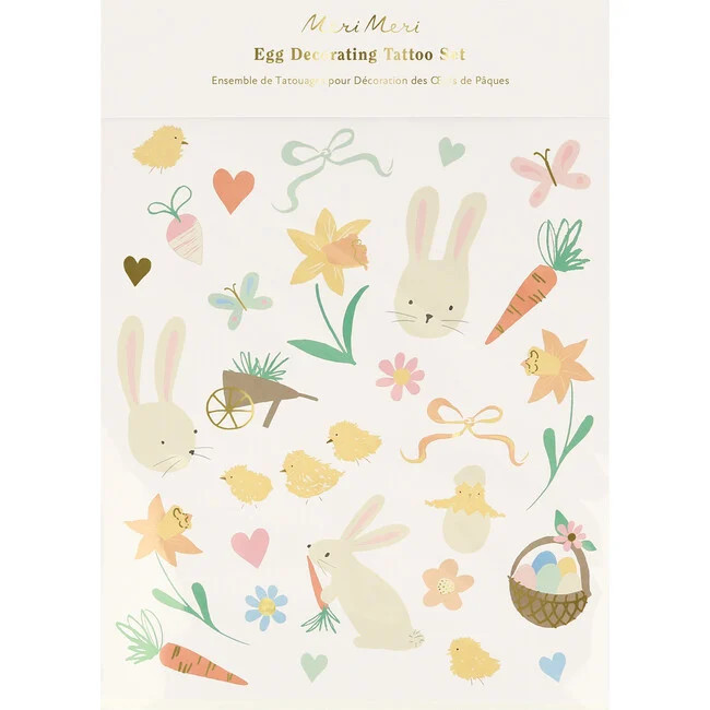 Meri Meri | Easter Icons Egg Decorating Tattoo Set | Maisonette | Maisonette