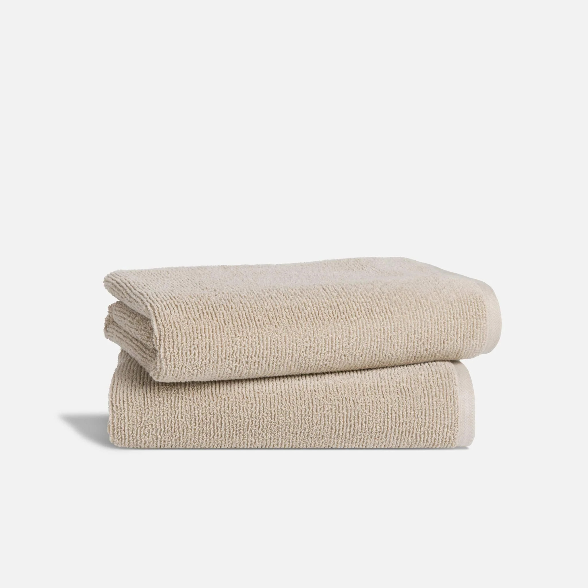 Brooklinen Organic Ribbed Bath Towels in Portobello | Brooklinen