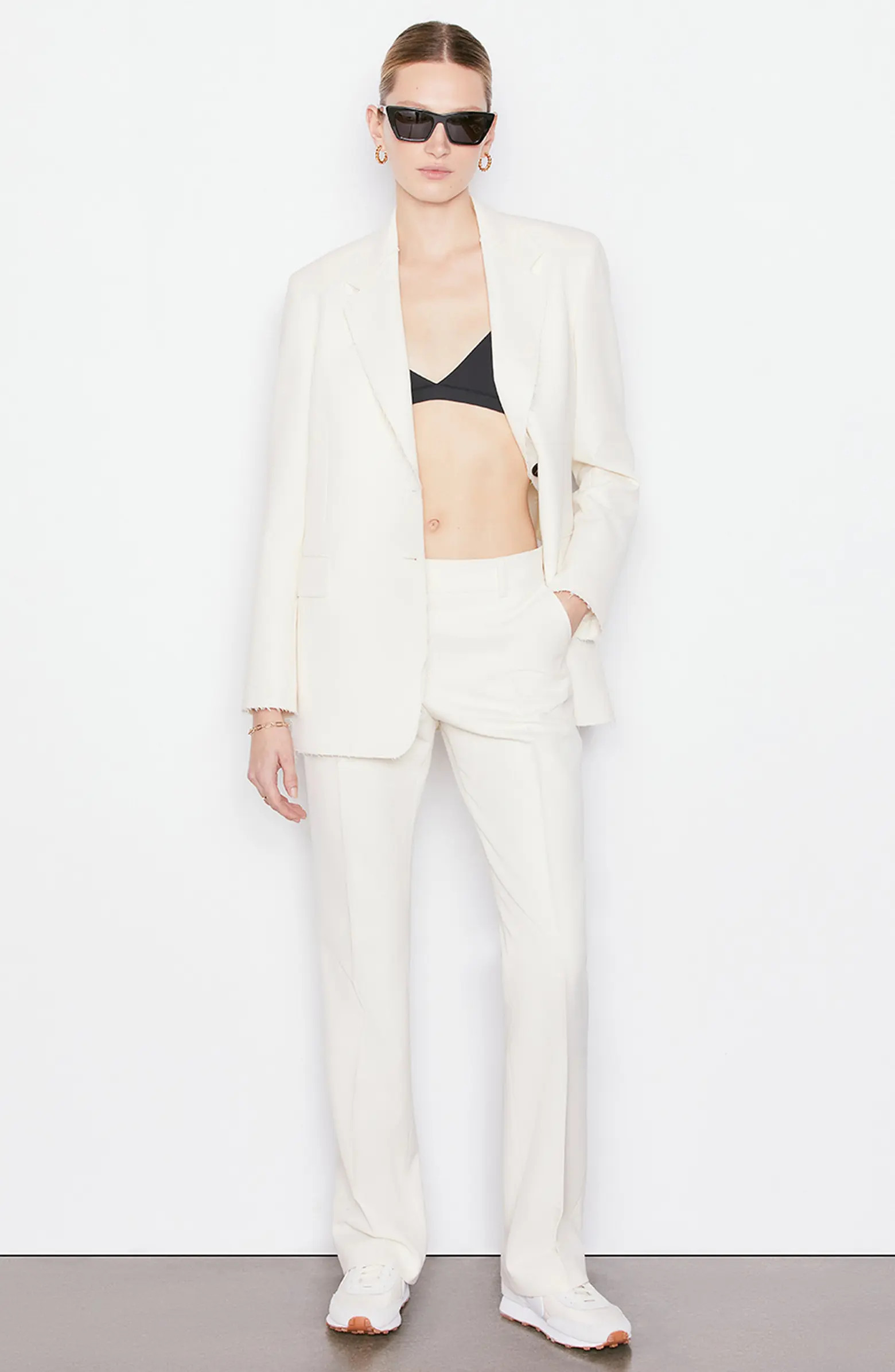 Oversized Raw Edge Blazer | Nordstrom