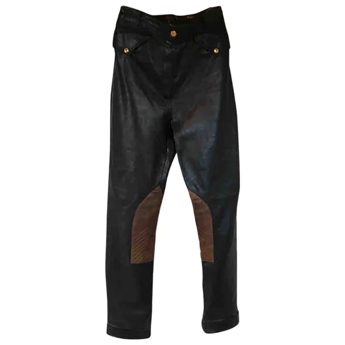 Leather trousers Hermès Black size 40 FR in Leather - 9670891 | Vestiaire Collective (Global)