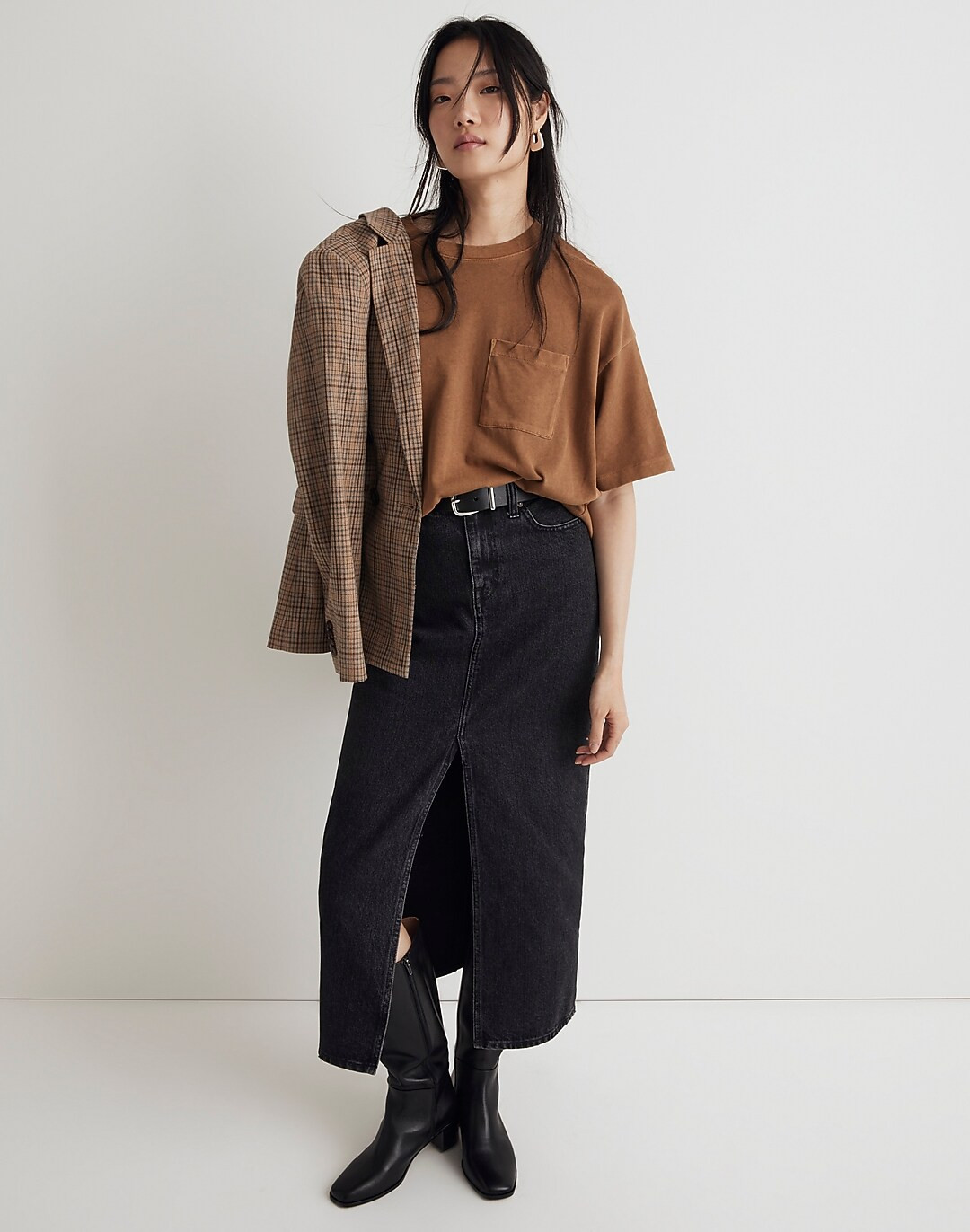 Garment-Dyed Oversized Pocket Tee | Madewell