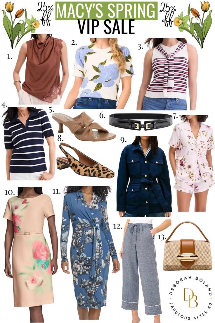 It’s officially that time… the Macy’s VIP Spring Sale is here and my cart is very full 🌸

I always wait for this sale to grab those pieces I’ve had my eye on—think easy spring layers, fresh denim, and those little wardrobe updates that make everything feel new again. And the best part? Getting them at a much better price 🙌

If you’ve been thinking about refreshing your closet for the season, this is your sign ✨

#LTKSeasonal #LTKOver40 #LTKSaleAlert