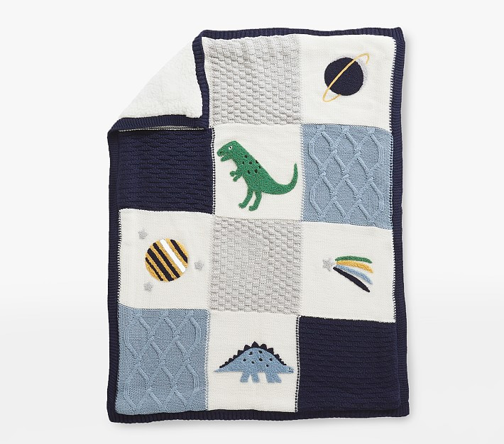 Dino Heirloom Baby Blanket | Pottery Barn Kids
