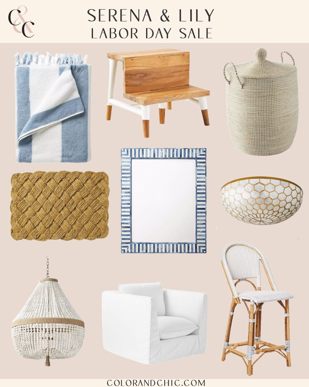 Serena & Lily Labor Day Sale! Up to 40% off!

#LTKHome #LTKSaleAlert