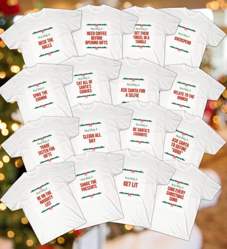 Omg these “most likely to” Christmas shirts are so funny!! 16 different saying and they’re 20% off today!🎄 If you want to have a good laugh and make some memories with your family then you need these! Click the link below to shop ☁️ Follow me for daily finds 🤍 #etsy #smallbusiness

#LTKGiftGuide #LTKSeasonal #LTKU #LTKbaby #LTKmens #LTKsalealert #LTKunder50 #LTKunder100 #LTKhome #LTKxAF #LTKbump #LTKHoliday #LTKstyletip #LTKfamily