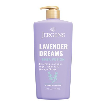 Jergens Shea Fusion Lavender Dreams Scented Body Lotion with Vitamin E - 14 fl oz: Dry Skin, Whole Body Application, Paraben-Free, Floral Aromas | Target
