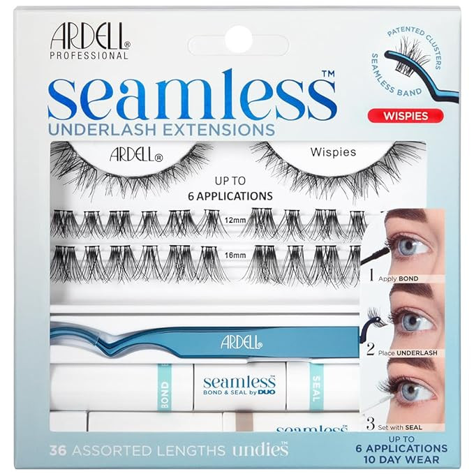 Ardell Seamless Eyelash Extension Kit, Wispies - Customizable DIY Lash Clusters, Includes Bond & ... | Amazon (US)