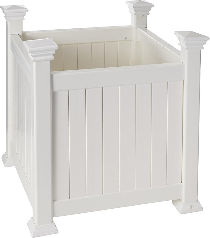 Cardiff 15" x 15" Square Vinyl Planter Pot Box | Amazon (US)