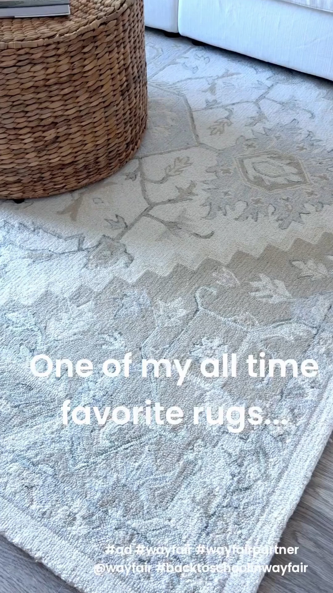 One of my favorite rugs ever…the perfect neutral that works with just about any style and instantly makes a space feel warm and inviting. I had this in our Florida home as well.