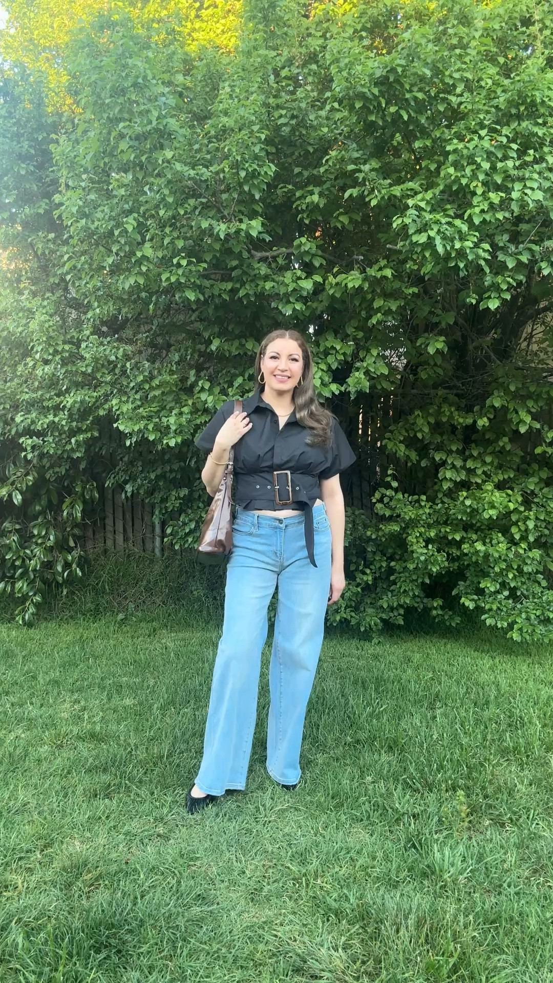 OYOANGLE Pleated shirts with buttons for women, turtleneck, short sleeves, elegant casual blouses.

#LTKdayinmylife #LTKSaleAlert #LTKSeasonal