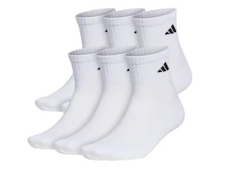 adidas Cushioned Men's Quarter Ankle Socks - 6 Pack | DSW