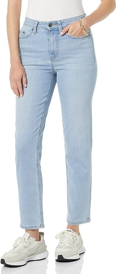 Amazon Essentials Women's High-Rise Straight Jean | Amazon (US)