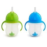 Munchkin® Any Angle™ Weighted Straw Trainer Cup with Click Lock™ Lid, 7 Ounce, 2 Count (Pack of 1),  | Amazon (US)
