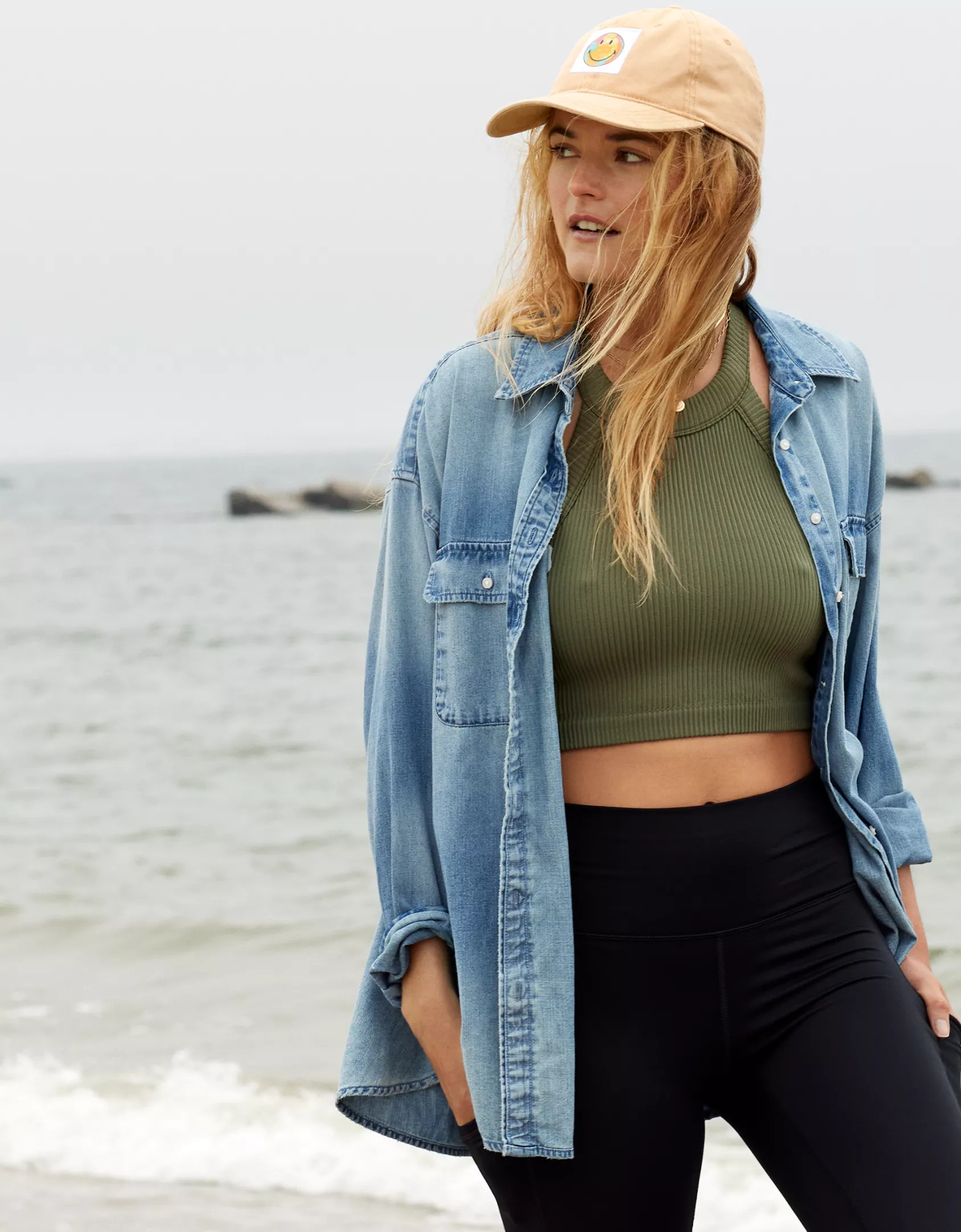 Aerie Anytime Fave Oversized Shirt | Aerie