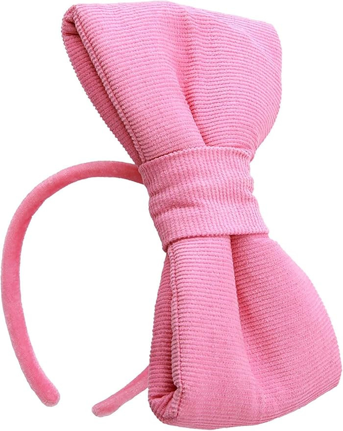 Toy Story Bo Peep Large Pink Bow Headband for Adults & Kids - Corduroy Bow, Velour Headband - Off... | Amazon (US)