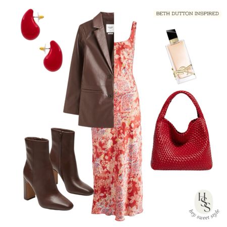 Red floral & brown leather 🍓🍫 #bethdutton

#LTKfindsunder100 #LTKstyletip