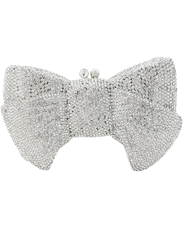 Sweet Bow Rhinestone Crystal Evening Clutch Diamond Evening Bags Purses and Handbags for Women Fo... | Amazon (US)