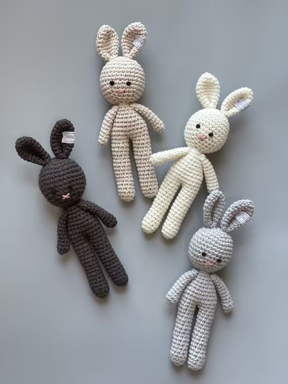 Bunny Lovey Baby Toy Infant Rattle Toy Newborn Baby Rattle | Etsy | Etsy (US)
