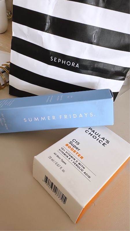 New skincare additions from the Sephora spring sale 

The Summer Fridays Jet Lag mask is major!! Intense hydration!

Paula’s Choice C15 Super Booster is new to me and I’m excited to try!! Will keep you posted #LTKxSephora 


#LTKbeauty